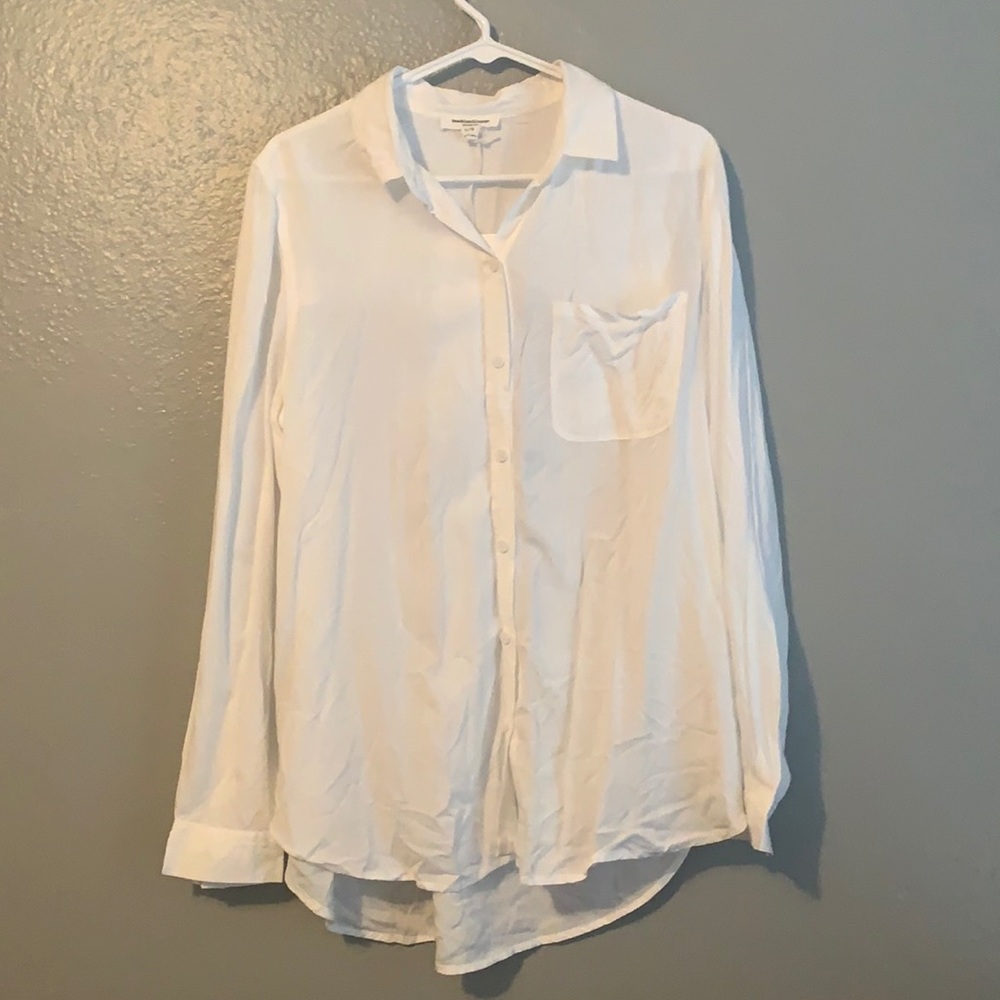 Plain White Blouse